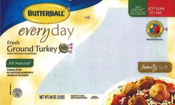 Butterball recalls 78,000 pounds of ground turkey due to salmonella concerns