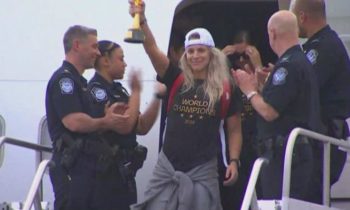 US Women’s World Cup champs arrive home ahead of parade