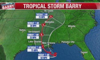 Tropical Storm Barry forms in Gulf, could become hurricane