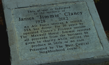 Plaque dedicated to honor legacy of West Central produce vendor and philanthropist