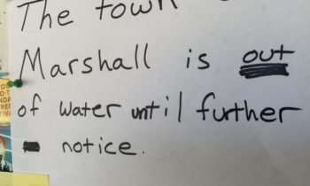 Town of Marshall could be without water for as many as 45 days