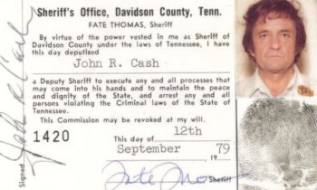 The ‘Man in Blue’? Sheriff donates Johnny Cash deputy photo