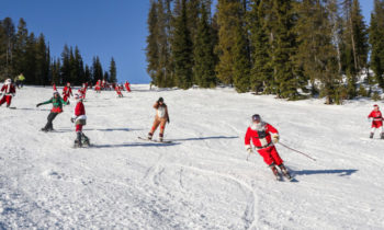 Lookout Pass lets Santas ski & board free over the past weekend