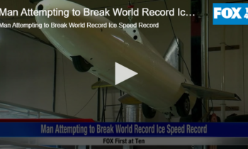 Man Attempting to Break World Record Ice Speed Record