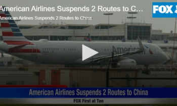 American Airlines Suspends 2 Routes to China