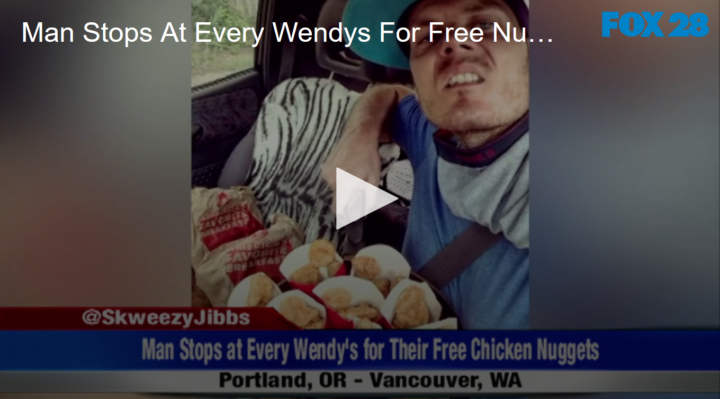 2020-04-27 Man Stops At Every Wendy's For Free Nuggets FOX 28 Spokane