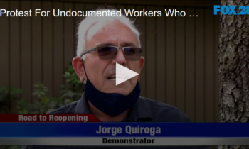 Protest For Undocumented Workers Who Pay Taxes But Are Ignored