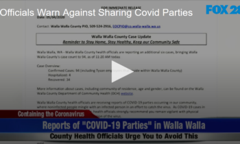 Officials Warn Against Sharing COVID Parties