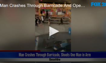 Man Crashes Through Barricade And Opens Fire