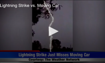 Lightning Strike vs. Moving Car