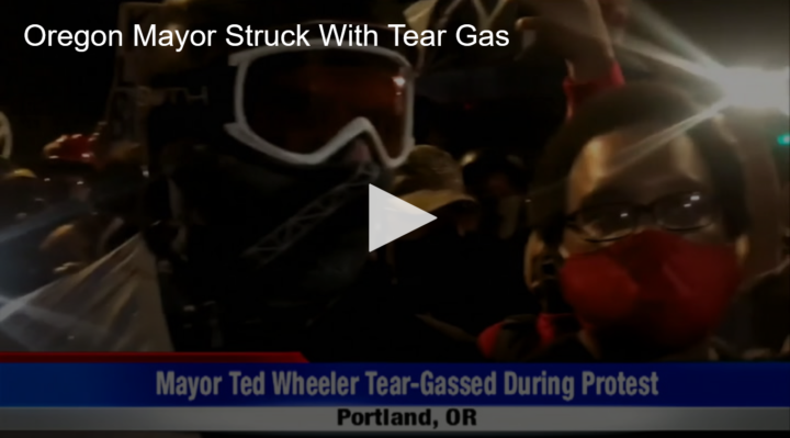 2020-07-23 Oregon Mayor Struck With Tear Gas Fox 11 Tri Cities Fox 41 Yakima