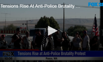 Tensions Rise At Anti-Police Brutality Protest