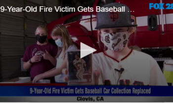 9-Year-Old Fire Victim Gets Baseball Car Collection Replaced