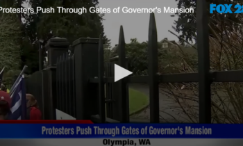 Protesters Push Through Gates of Governor’s Mansion