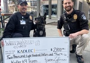 Wrapping Rascals donation to support Kadlec’s K9 team