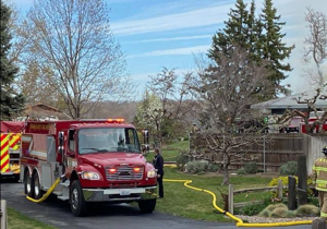 House fire closes road in West Richland