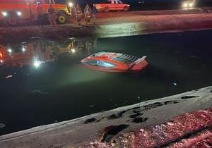 Medical emergency while driving ends in canal