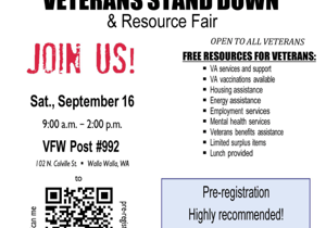 Annual Veterans Stand Down set for Walla Walla