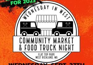 Last chance to visit Wednesday in West Community Market & Food Truck Night