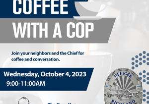 The Richland Police Department got together with Richland community members for Coffee with at Cop