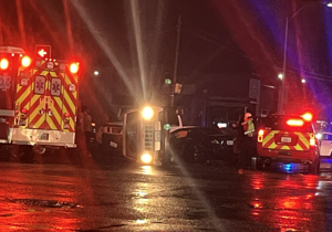 West Canal Street temporarily closed by three-car-crash