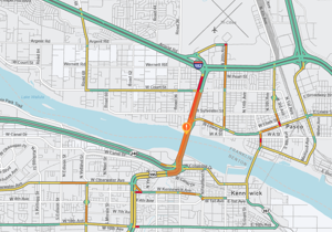 Single lane closure on U.S. 395 in Kennewick may cause backups