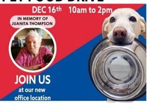 Pet Food Drive to christen new real estate office