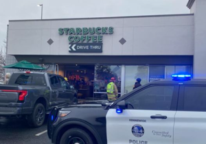 Car crashes into Starbucks in Kennewick, no injuries reported