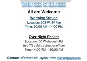 Warming station, winter shelter open in Toppenish