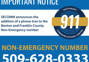 SECOMM launching non-emergency dispatch phone tree in Benton, Franklin Counties