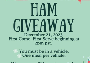 Holiday ham giveaway set for Sunnyside