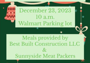 Free turkey dinners will be handed out in Sunnyside on Dec. 23