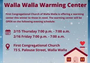 Freezing overnight temperatures causes warming shelter opening in Walla Walla