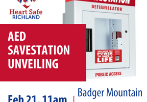 AED SaveStation to be revealed at Badger Mountain Trailhead