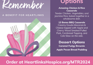 Enjoy a ‘Meal to Remember’ to benefit Heartlinks Hospice