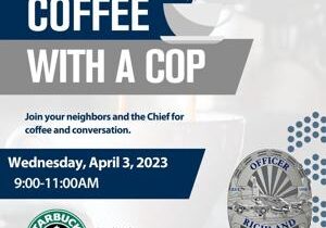 Community invited to have Coffee with a Cop in Richland on April 3