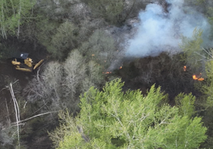 Fire crews use drone, bulldozer to control fires near Toppenish