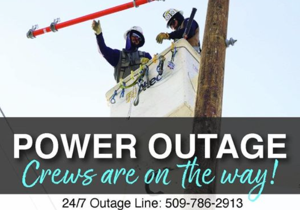 Utility crews responding to power outage in Horse Heaven Hills area