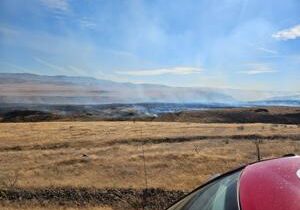 Wildfire burning over 3,000 acres at Yakima Training Center northeast of Selah