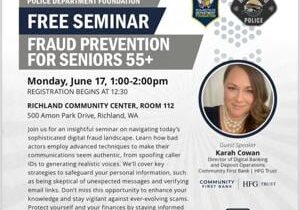 Richland Police hosting fraud prevention seminar for seniors