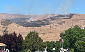 Fire crews responding to second fire in under 24 hours on Marsh Road in Yakima