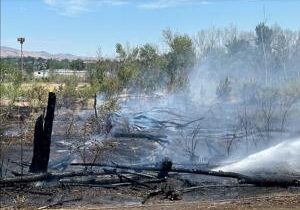 Fire contained after burning half an acre at Sarg Hubbard Park in Yakima