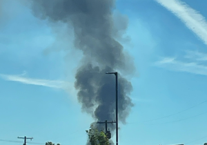 Pallet fire burning in East Pasco