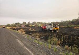 Wildfire in Finley put out after growing to 2 acres