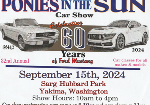 Ponies in the Sun car show to celebrate 60 years of the Ford Mustang in Yakima on Sept. 15