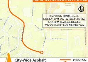 West Grandridge Boulevard in Kennewick to close overnight for paving