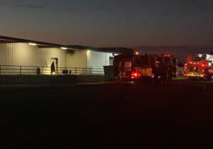 Commercial building catches fire in Pasco