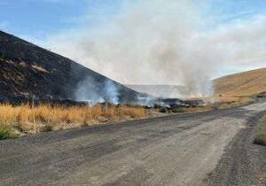 Brush fire in Benton County burns 101 acres, Owens Road reopened