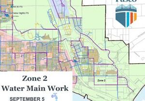 Pasco residents may see lowered water pressure for water main work