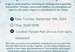 Yakama Nation celebrating Hope For Life Day in honor of suicide prevention on Sept. 10